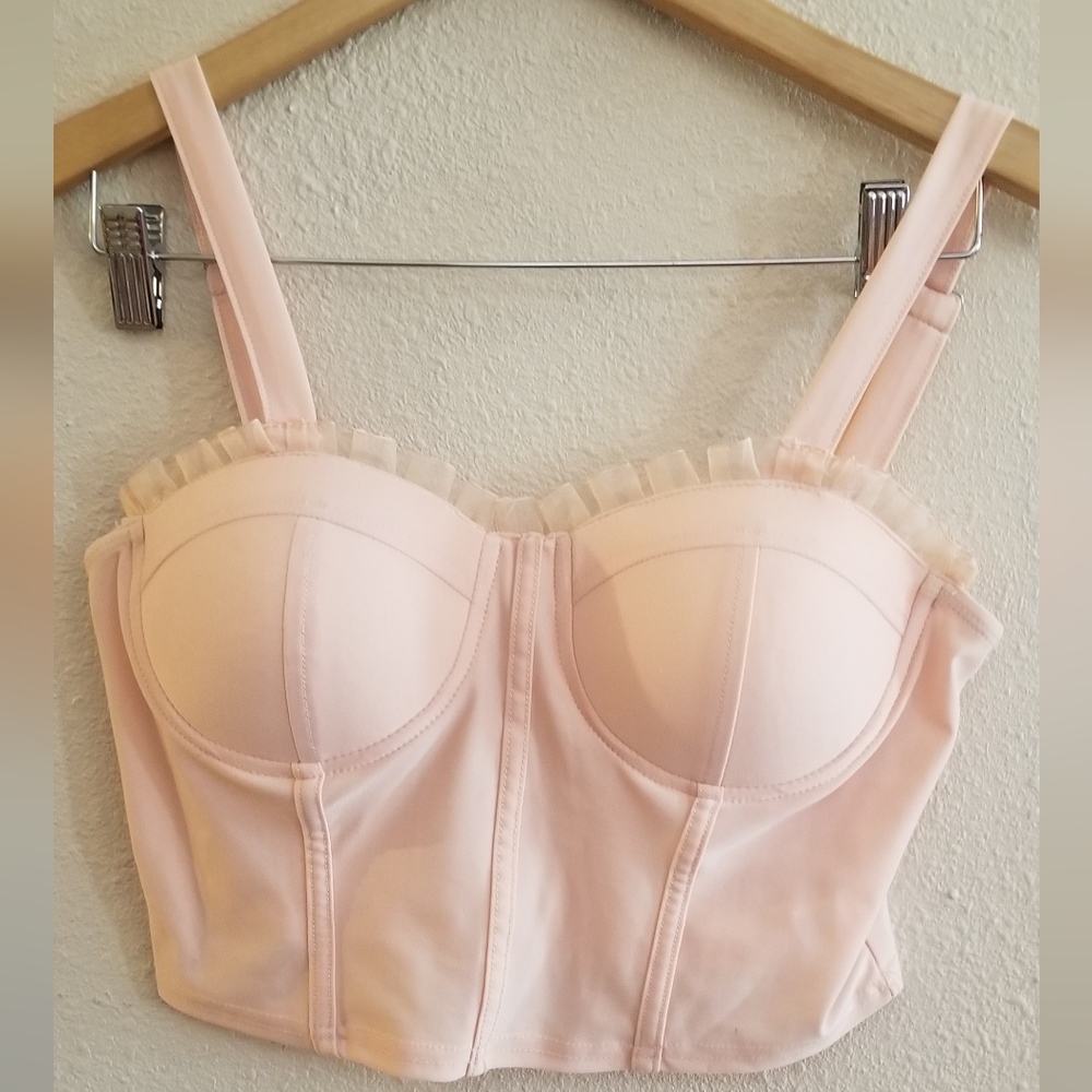 Haute Monde feminine light pink bra size medium